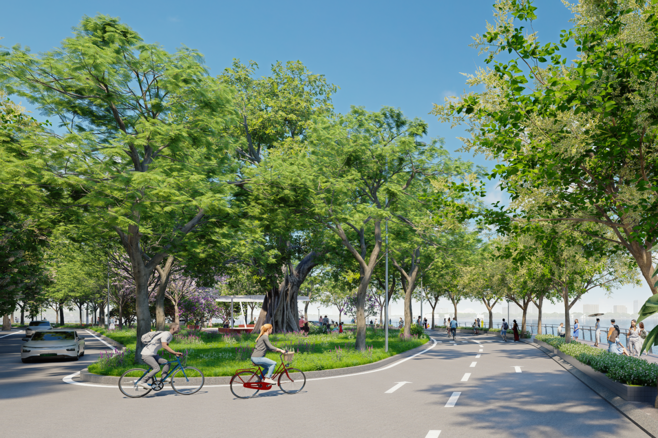 Công viên, vườn hoa chuyên đề giúp Hồ Tây thực sự trở thành "lá phổi xanh" của Thủ đô.