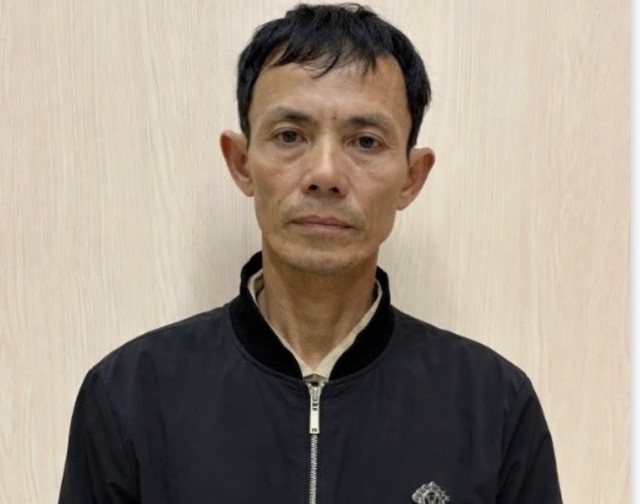 Đối tượng Dương Văn Thinh tại cơ quan công an. Ảnh: Công an tỉnh Bắc Ninh