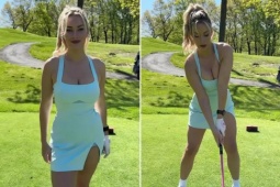 Kiều nữ sở hữu "vòng 1" ngoại cỡ, chia sẻ bí kíp chơi golf đỉnh cao