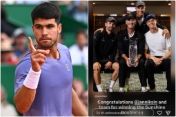 Nóng nhất thể thao sáng 31/3: Phản ứng của Alcaraz khi Sinner vô địch Miami Open