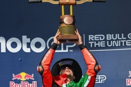 Đua xe MotoGP, US GP: Bezzecchi chiến thắng “5 sao”, Martin tiếp tục có duyên với Sprint