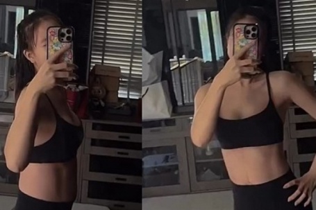 Vợ JustaTee khoe dáng thon gọn sau 18 ngày sinh nở