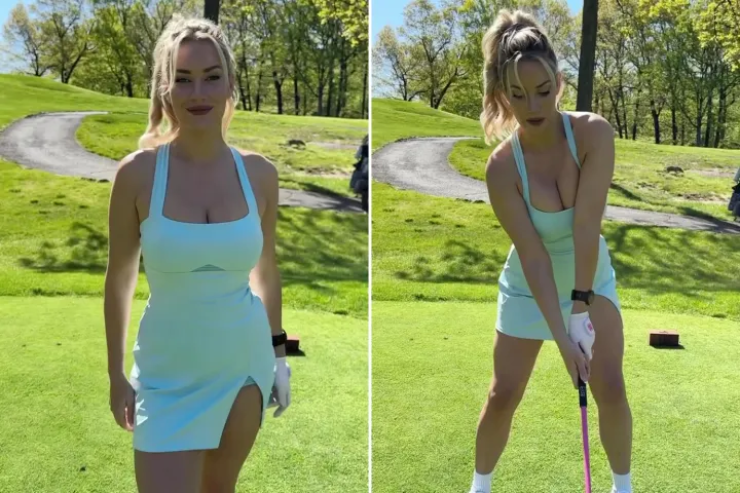 Spiranac hướng dẫn kĩ thuật đánh golf cho những cô nàng sở hữu "vòng 1" ngoại cỡ
