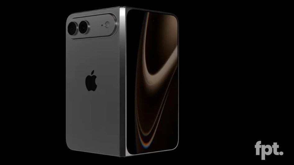 Ảnh concept iPhone màn hình gập.