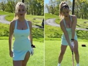 Kiều nữ sở hữu "vòng 1" ngoại cỡ, chia sẻ bí kíp chơi golf đỉnh cao