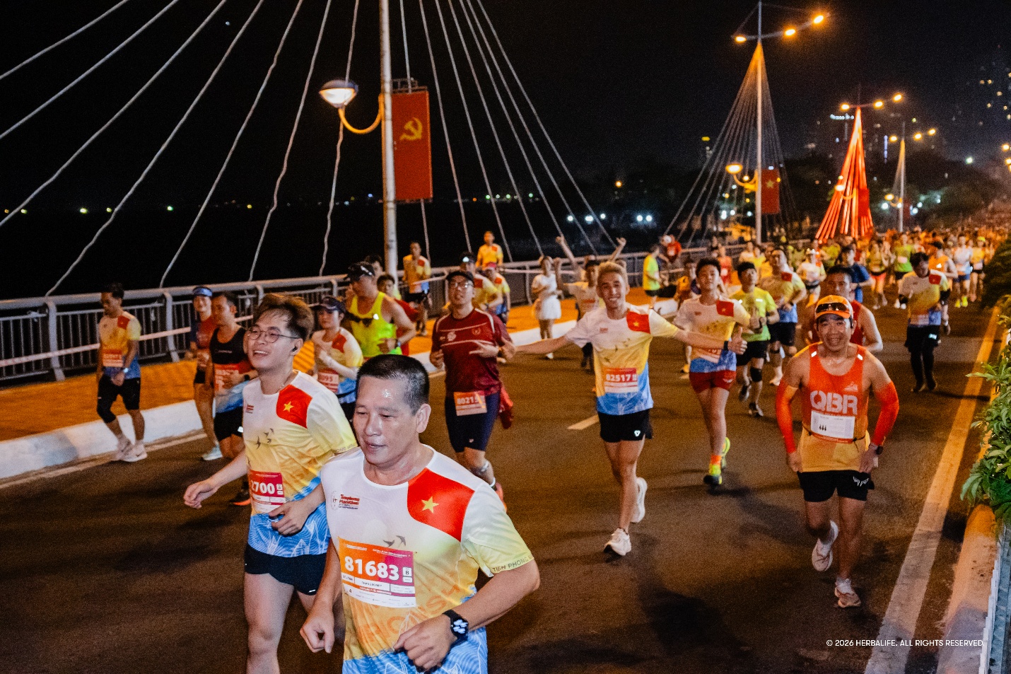 Cung đường chạy tuyệt đẹp tạo không gian phấn khởi cho VĐV thi đấu ở đỉnh cao