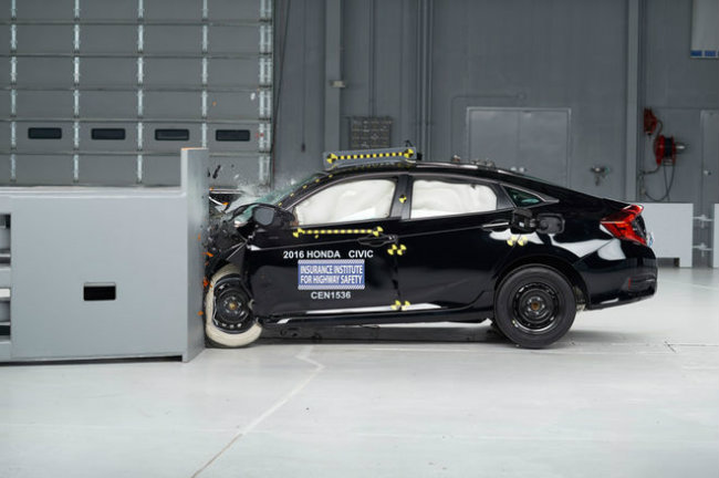 Honda Civic 2016: sau khi được tái thiết kế sâu rộng, mẫu xế compact mới này ăn điểm cao nhờ tính năng an toàn tuyệt với. Trong các bài kiểm tra va đập, Civic 2016 đạt được tổng điểm Tốt &#40;Good&#41;. Không những thế, Honda đã đầu tư cả một bộ trang bị hệ thống cảm biến an toàn chủ động trên Civic giúp cho xe đạt được điểm cao nhất &#40;Superior&#41; trong phần đánh gia va đập trước.
