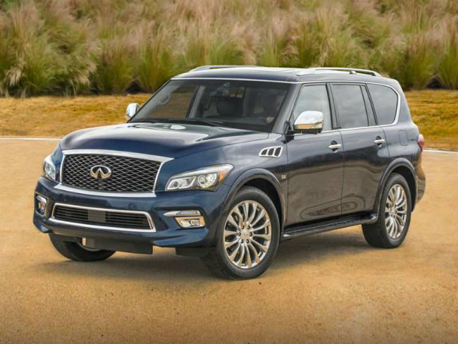 Mẫu xe 8 chỗ ngồi QX80 sang trọng với loại công nghệ cao cấp, điển hình như hệ thống theo dõi tầm nhìn 360 độ cho phép phát hiện các vật đang di chuyển. Động cơ xe cực mạnh thuộc loại V8, dung tích 5.6 lít, sản sinh công suất 400 mã lực. Các chi tiết nội thất với các nốt mạ crôm tinh tế, hệ thống định vị hiện đại và nhiều chi tiết cao cấp khác khiến QX80 có sức hấp dẫn tuyệt vời.