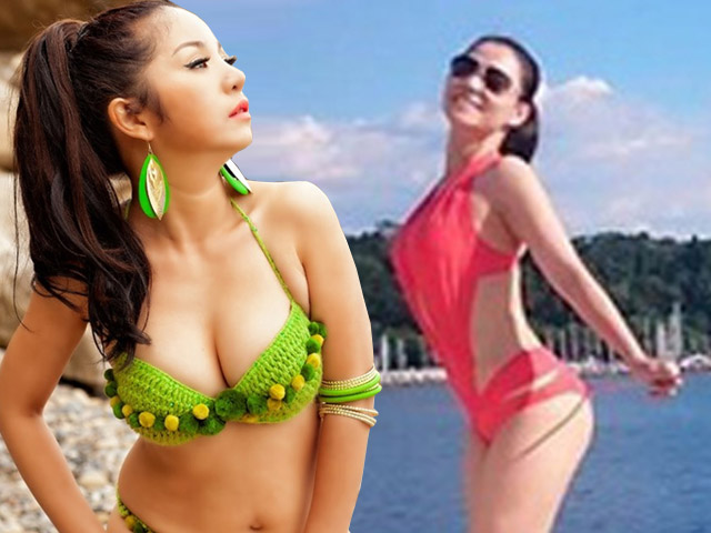 Mỹ nhân U40 mặc như này đi bơi, bảo sao ”phi công trẻ” theo nườm nượp