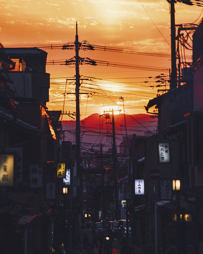 Khu phố cổ Gion, Kyoto.