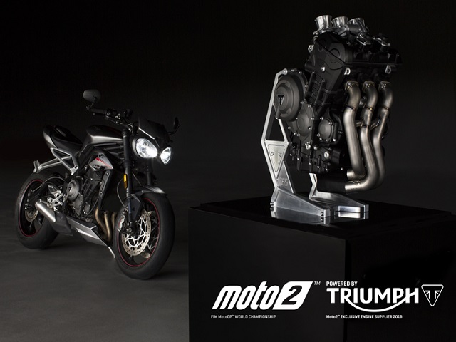 Triumph sẽ cung cấp động cơ cho giải xe đua Moto2