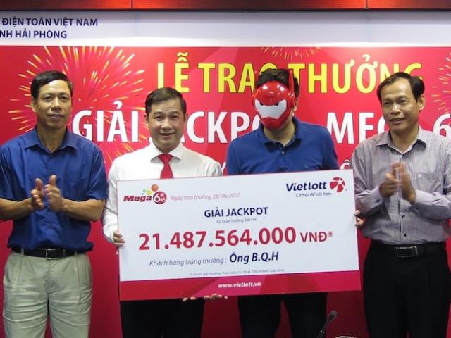 Người trúng jackpot 21,5 tỉ nhận giải, yêu cầu bảo mật danh tính