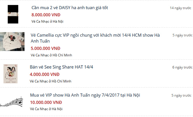 Cháy vé show Hà Anh Tuấn, fan chi tiền gấp đôi ở &#34;chợ đen&#34; - 1
