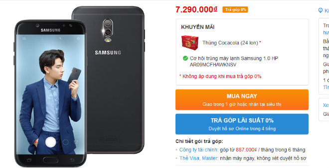 Samsung Galaxy J7+ bất ngờ giảm sâu 1,4 triệu đồng - 1