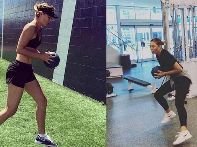 Thể thao - Người đẹp tennis Sharapova: Tập tạ cũng quyến rũ