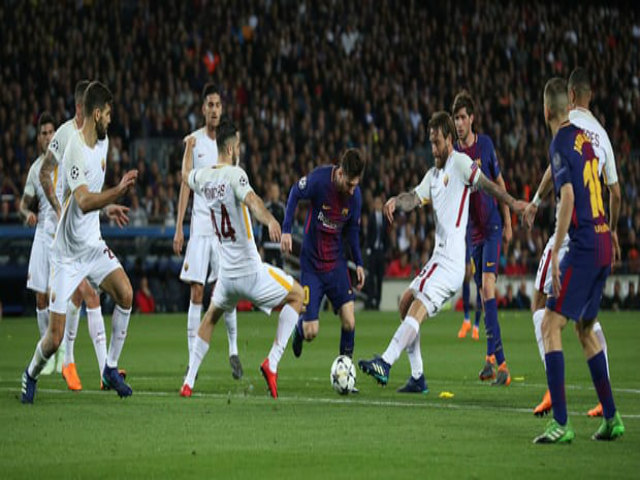 Bóng đá - Messi tịt ngòi, Roma "ghi 3 bàn": Barcelona đại thắng ở Nou Camp
