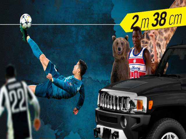 Bóng đá - Siêu phẩm Ronaldo: Sức bật vô đối bóng đá, siêu VĐV bóng rổ "chào thua"