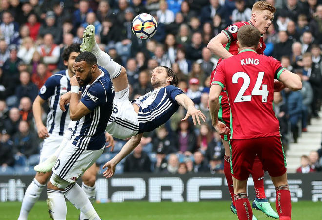 West Brom - Swansea: Hiệp 2 bùng nổ, hồi hộp "chung kết ngược" - 1