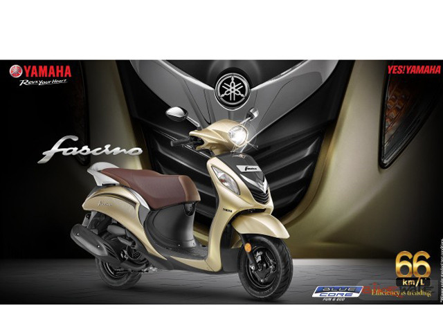 Thế giới xe - Xe ga giá rẻ Yamaha Fascino 2018 nhận màu áo mới, giá không đổi