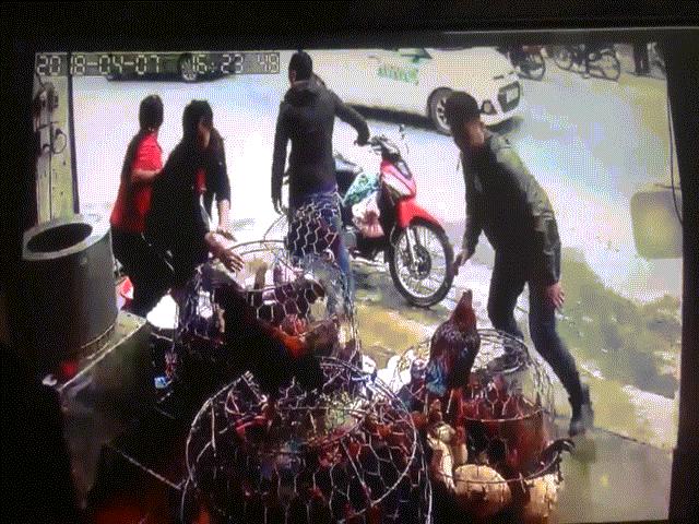 Media - 2 người đàn ông đứng mua gà bị ô tô "điên" húc tung xe máy, suýt mất mạng