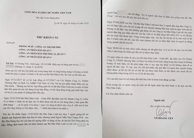 Công an thông tin vụ Hoàng Yến tố Á khôi Mai Diệu Linh đe dọa - 3