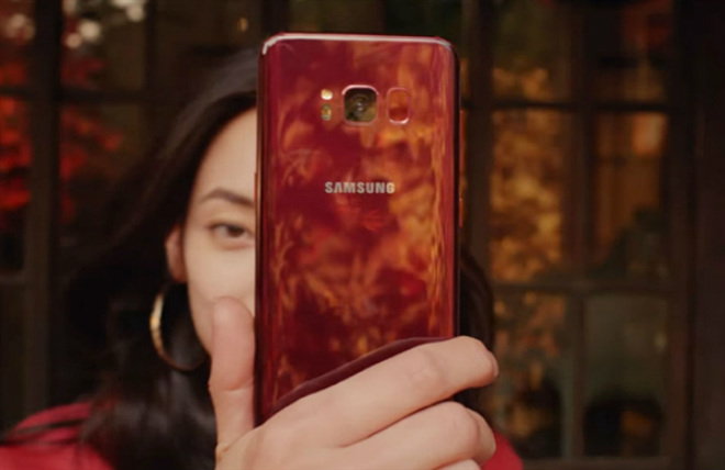 Galaxy S8 đỏ tía tái xuất, kình nhau với iPhone 8 RED - 1