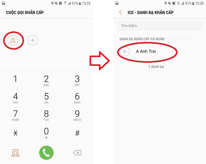 Cài đặt cuộc gọi khẩn cấp - tự cứu mình trong tình huống nguy hiểm - 3