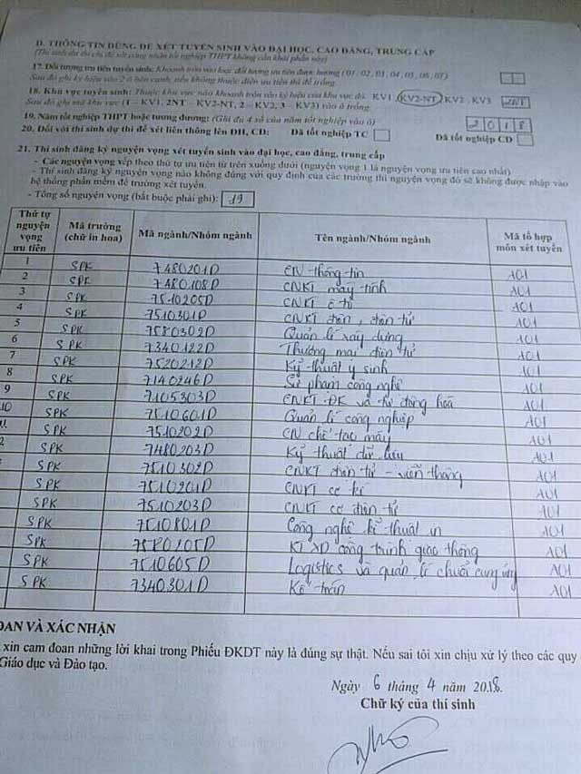 Thí sinh gây tranh cãi khi đăng ký… 24 nguyện vọng - 4