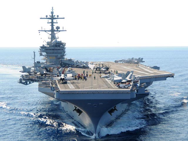 Cận cảnh sức mạnh tàu sân bay Mỹ đang trên đường tới Syria