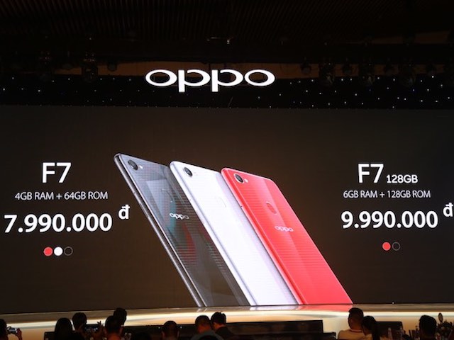 Oppo F7 tai thỏ về Việt Nam, giá từ 7,99 triệu đồng