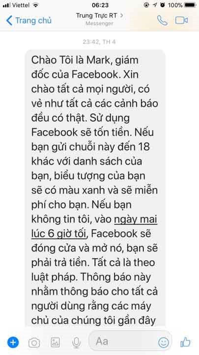 Hoang mang với tin nhắn lạ từ... CEO Facebook, Mark Zuckerberg - 1