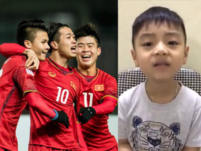 Bạn trẻ - Cuộc sống - Cậu bé thuộc làu làu tên các cầu thủ U23 và Uzbekistan "gây sốt"