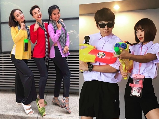 Bí quyết mặc đẹp - Trang phục sao Việt diện trong lễ té nước Thái Lan