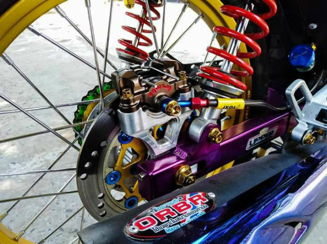 Ngắm Honda Wave S xanh độ vành vàng đẹp lung linh - 3