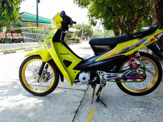 Ngắm Honda Wave S xanh độ vành vàng đẹp lung linh - 9