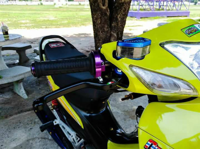 Ngắm Honda Wave S xanh độ vành vàng đẹp lung linh - 4