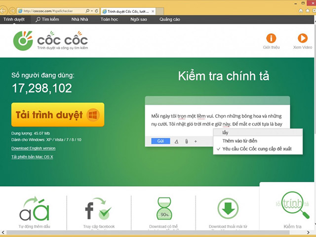 Rộ thông tin trình duyệt Cốc Cốc thu thập thông tin người dùng