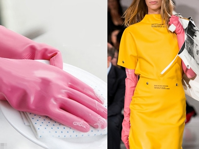 Xu hướng thời trang - Rửa bát kiểu nhà giàu là phải xài găng tay 9 triệu của Calvin Klein!