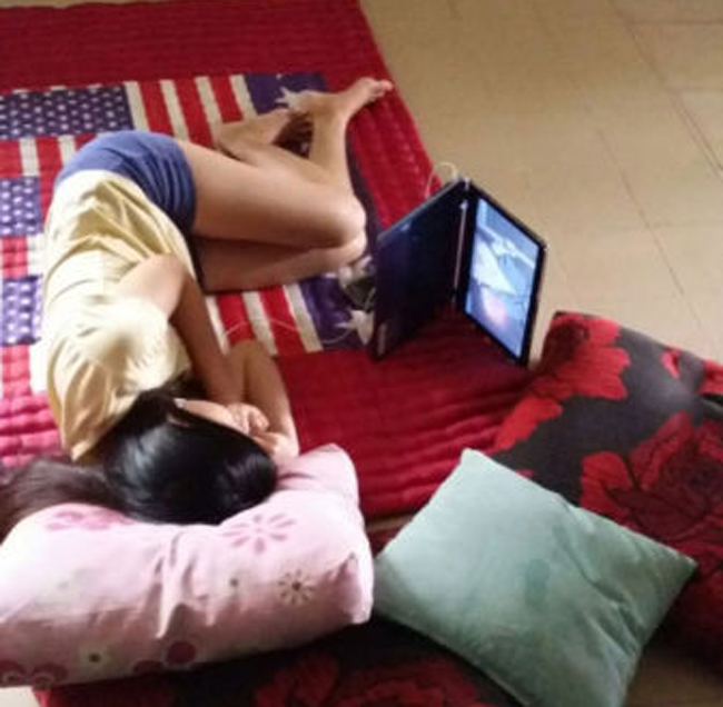 Lười biếng đến mức này thì bó tay rồi.