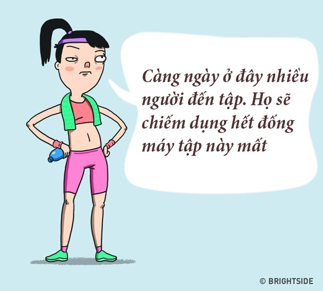 Những kiểu con gái thường gặp ở phòng tập gym - 9