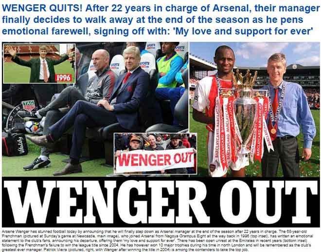 Chấn động Arsenal - Wenger: Báo chí &#34;cười chê&#34;, săn tìm “vua mới” - 1