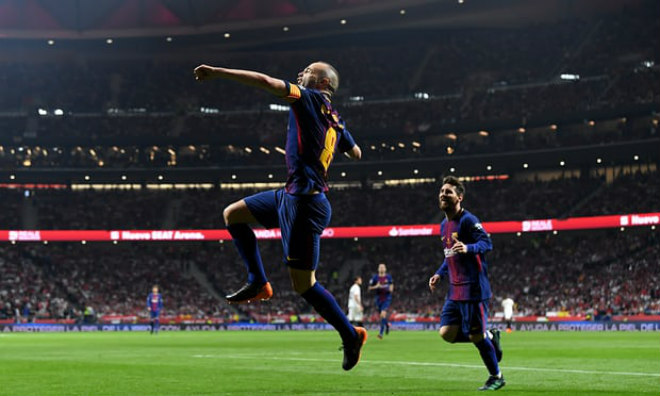 Barcelona vô địch Cúp Nhà vua: Suarez - Messi &#34;bung lụa&#34;, Iniesta bật khóc - 8