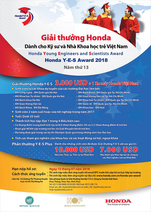 Honda Việt Nam khởi động Giải thưởng Honda dành cho Kỹ sư và Nhà khoa học trẻ Việt Nam - 3