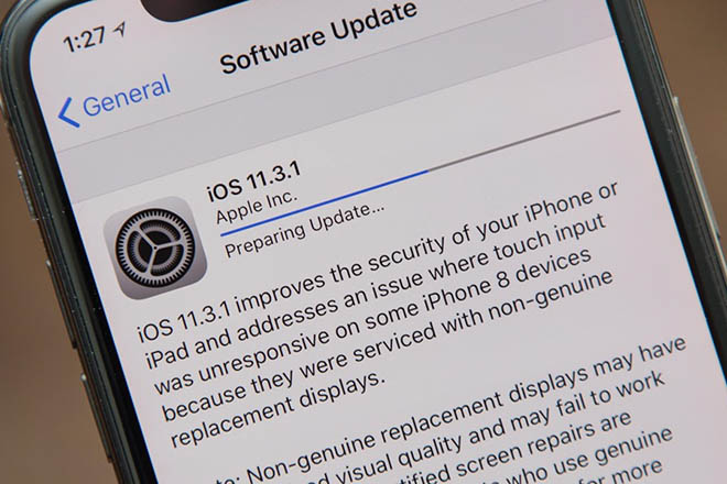 Đã có iOS 11.3.1, chữa lỗi khiến nhiều iPhone 8 bị tê liệt - 1