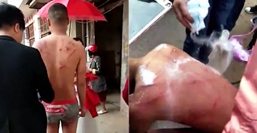 Tục lệ lạ: Chú rể bị đánh "thừa sống thiếu chết" mới cho rước dâu - 1