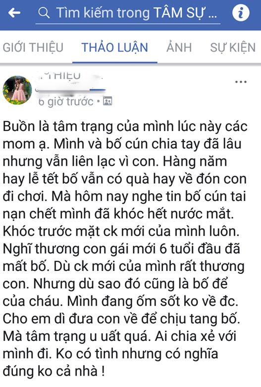 Trước mặt chồng mới, người vợ khóc hết nước mắt thương chồng cũ mất vì tai nạn và cái kết ấm áp - 1