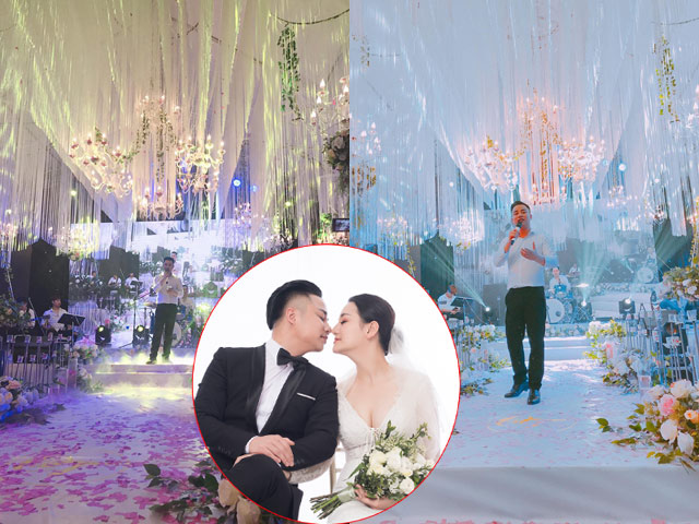 Bạn trẻ - Cuộc sống - Hữu Công bắc rạp cưới hoành tráng như sân khấu ca nhạc gây choáng