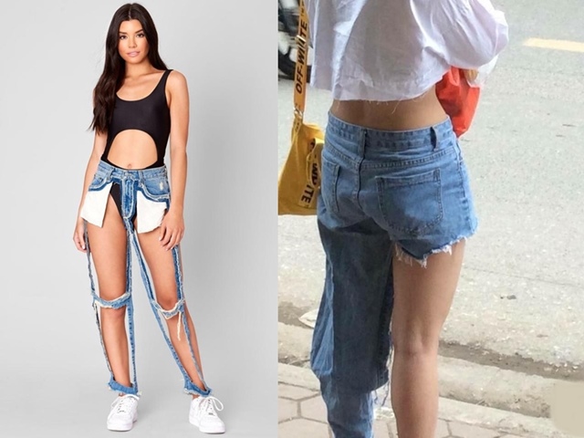 Những mẫu jeans kỳ dị mà mát mẻ cho mùa hè