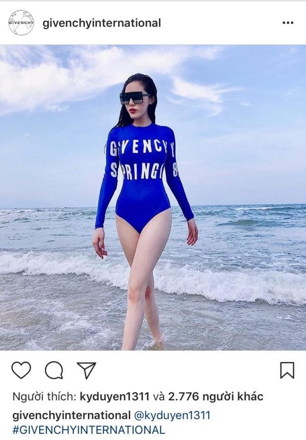 Givenchy đăng ảnh Kỳ Duyên mặc áo tắm 20 triệu đồng - 1