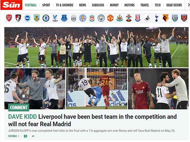 Liverpool hẹn đấu Real - Ronaldo: Báo Anh “nổ” mạnh nhất thế giới, đe dọa “Kền kền”